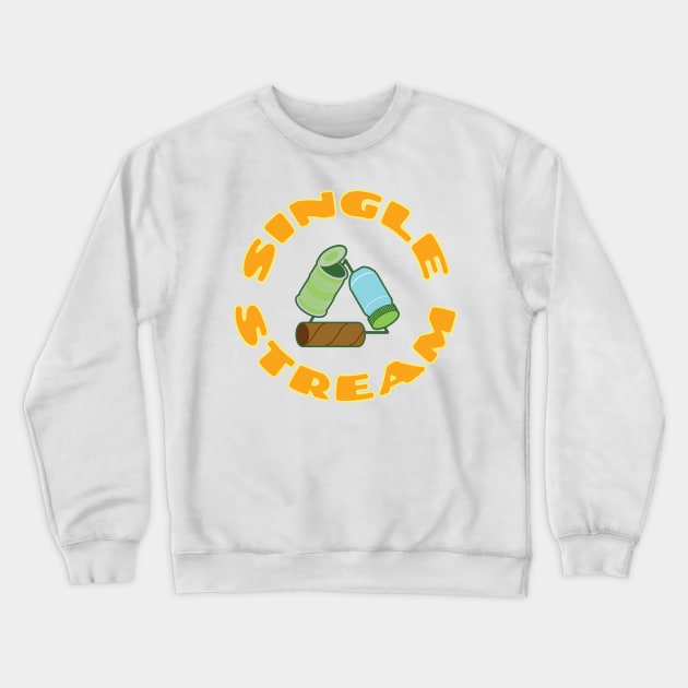 Single Stream Recycling Crewneck Sweatshirt by Vandal-A